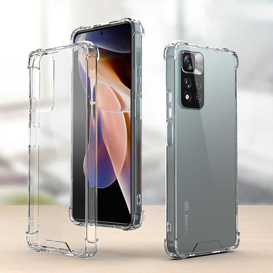 Xiaomi Redmi Infinix Note 11 Pro Plus 5g Kılıf Mnc Nitro Anti Shock Silikon-Renksiz