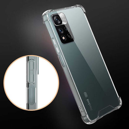 Xiaomi Redmi Infinix Note 11 Pro Plus 5g Kılıf Mnc Nitro Anti Shock Silikon-Renksiz