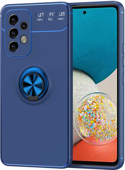 Galaxy A73 Kılıf Mnc Ravel Silikon Kapak-Mavi