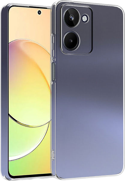 Vivo Y36 4g Kılıf Mnc Süper Silikon Kapak-Renksiz