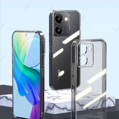 Vivo Y36 4g Kılıf Mnc Süper Silikon Kapak-Renksiz