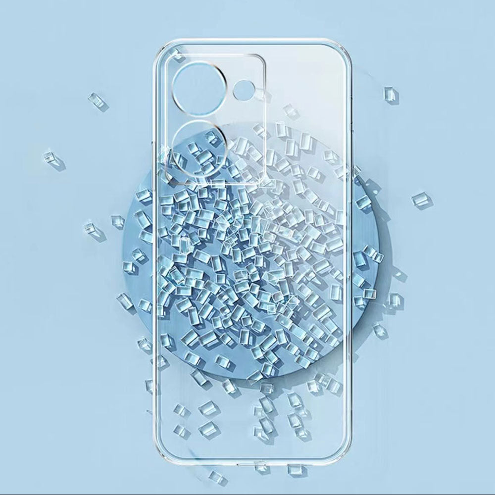 Vivo Y36 4g Kılıf Mnc Süper Silikon Kapak-Renksiz