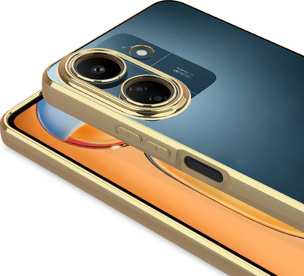 Xiaomi Redmi 13C Kılıf Kamera Korumalı Logo Gösteren Mnc Omega Kapak-Lila