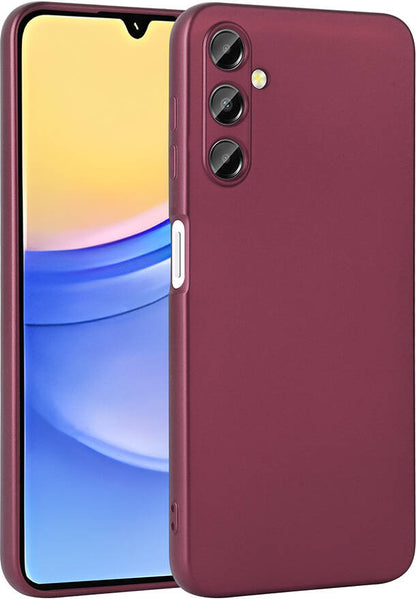 Galaxy A15 Kılıf Mnc Premier Silikon Kapak-Mürdüm