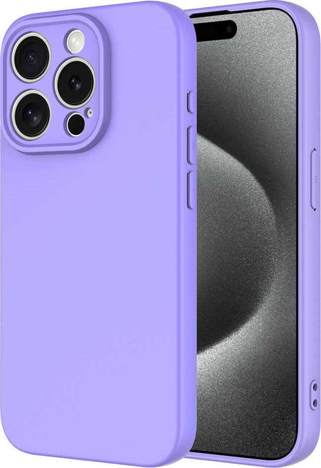Apple iPhone 15 Pro Max Kılıf Mnc Mara Laaakan Kapak-Lila
