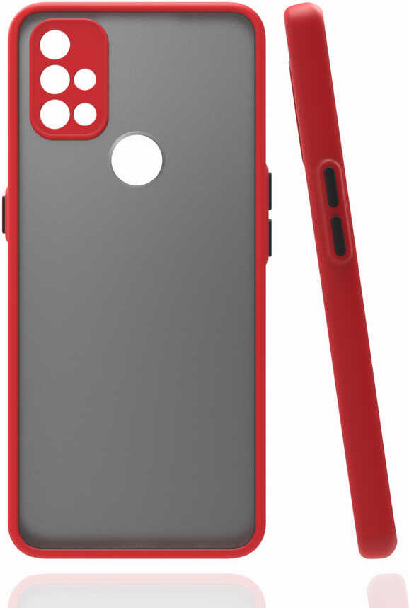 One Plus Nord N10 5g Kılıf Mnc Hux Kapak-Kırmızı