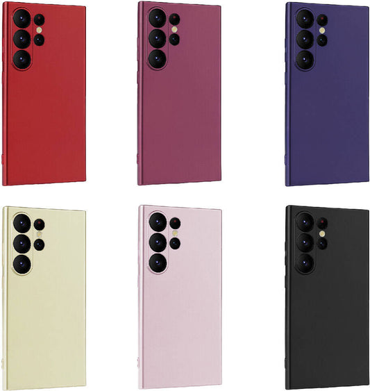 Galaxy S24 Ultra Kılıf Mnc Premier Silikon Kapak-Gold