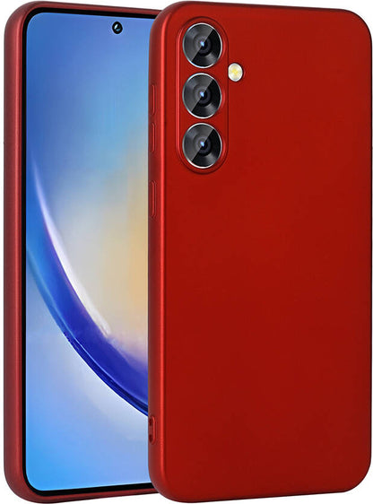Galaxy A35 Kılıf Mnc Premier Silikon Kapak-Kırmızı