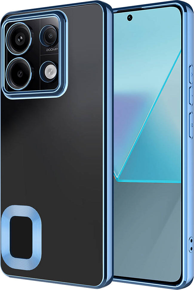 Xiaomi Redmi Note 13 Pro 5g Kılıf Kamera Korumalı Logo Gösteren Mnc Omega Kapak-Sierra Mavi