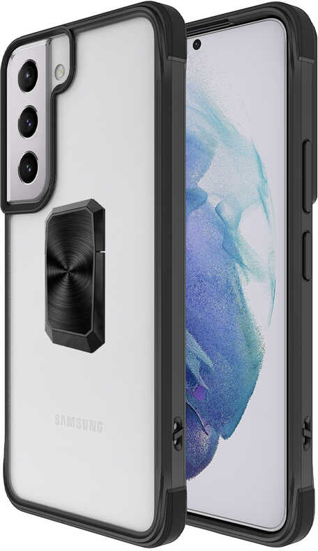 Galaxy S22 Plus Kılıf Mnc V-Bax Kapak-Siyah