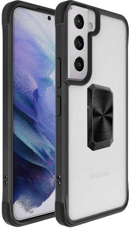 Galaxy S22 Plus Kılıf Mnc V-Bax Kapak-Siyah