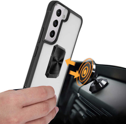 Galaxy S22 Plus Kılıf Mnc V-Bax Kapak-Siyah