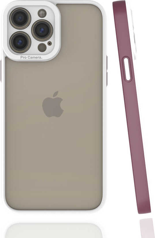 iPhone 13 Pro Max Kılıf Mnc Mima Kapak-Mürdüm