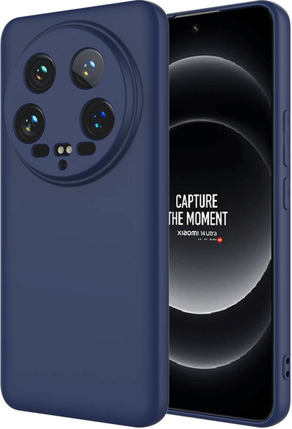 Xiaomi Mi 14 Ultra Kılıf Mnc Mara Laaakan Kapak-Lacivert