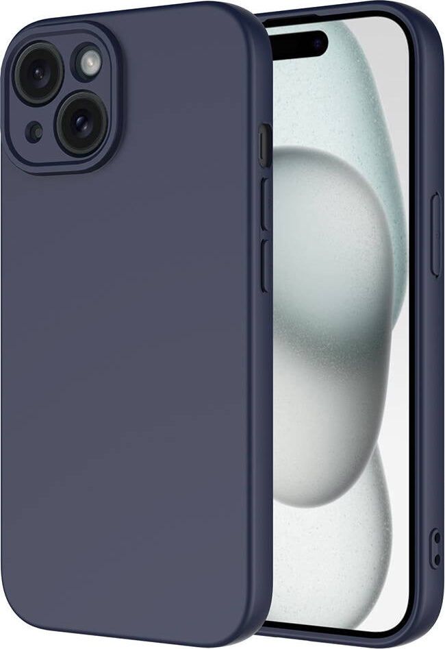 Apple iPhone 15 Plus Kılıf Mnc Mara Laaakan Kapak-Lacivert
