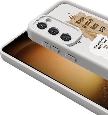 Galaxy S23 Kılıf Kamera Korumalı Baskılı Arka Yüzey Mnc Klas Kapak-Siyah