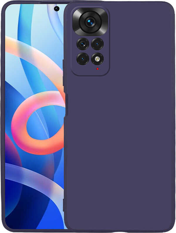 Xiaomi Redmi Note 11 Global Kılıf Mnc Premier Silikon Kapak-Lacivert