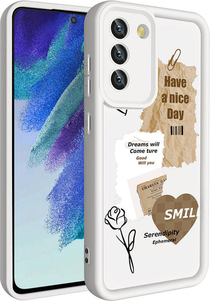 Galaxy S21 Fe Kılıf Kamera Korumalı Baskılı Arka Yüzey Mnc Klas Kapak-Siyah
