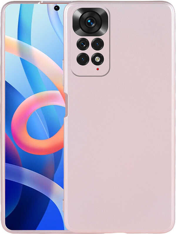 Xiaomi Redmi Note 11 Global Kılıf Mnc Premier Silikon Kapak-Rose Gold