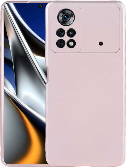 Xiaomi Poco X4 Pro 5g Kılıf Mnc Premier Silikon Kapak-Rose Gold