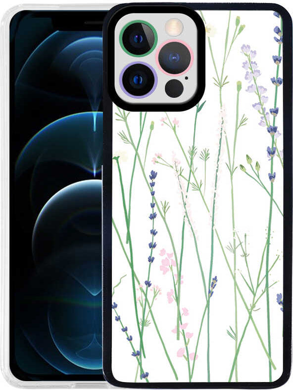 iPhone 12 Pro Kılıf Mnc M-Fit Desenli Kapak-Flower No4