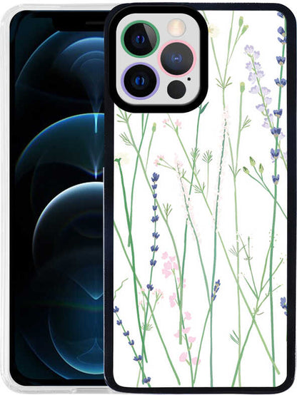 iPhone 12 Pro Kılıf Mnc M-Fit Desenli Kapak-Flower No4