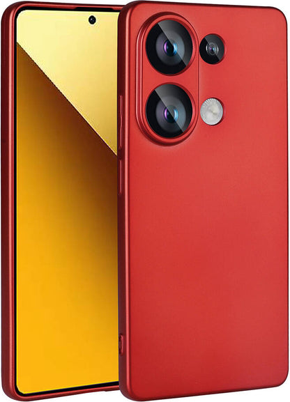 Xiaomi Poco M6 Pro 4g Kılıf Mnc Premier Silikon Kapak-Kırmızı
