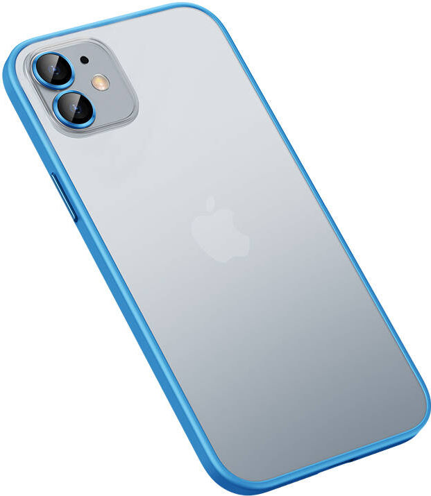 iPhone 12 Pro Max Kılıf Mnc Retro Kapak-Mavi