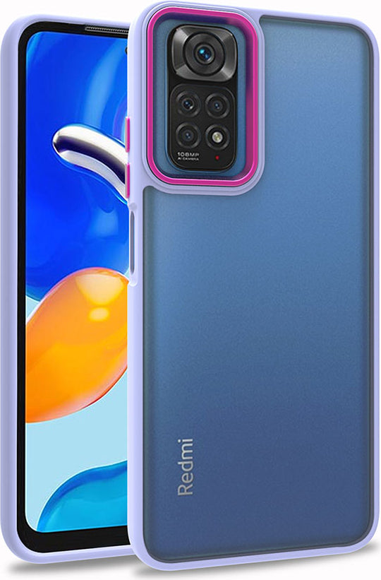 Xiaomi Redmi Note 11 Pro 5g Kılıf Mnc Flora Kapak-Lila