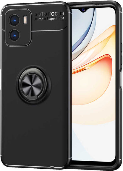 Vivo Y15S Kılıf Mnc Ravel Silikon Kapak-Siyah