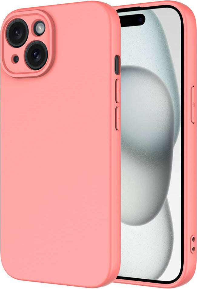 Apple iPhone 15 Plus Kılıf Mnc Mara Laaakan Kapak-Pembe