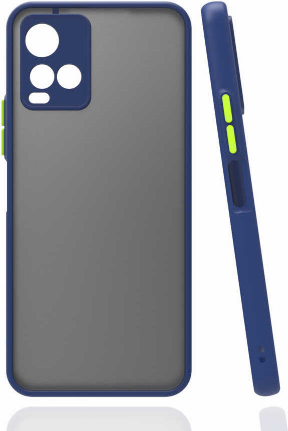 Vivo Y21S Kılıf Mnc Hux Kapak-Lacivert
