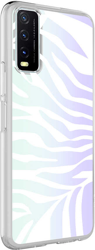 Vivo Y11S Kılıf Mnc M-Blue Desenli Kapak-Zebra No1