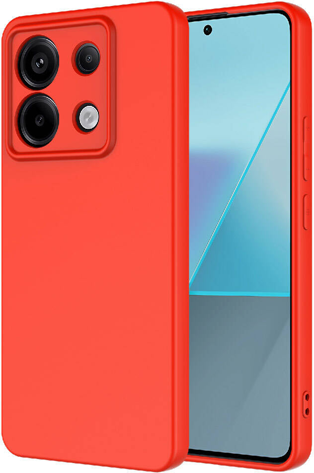 Xiaomi Redmi Note 13 Pro 5g Kılıf Mnc Mara Laaakan Kapak-Kırmızı