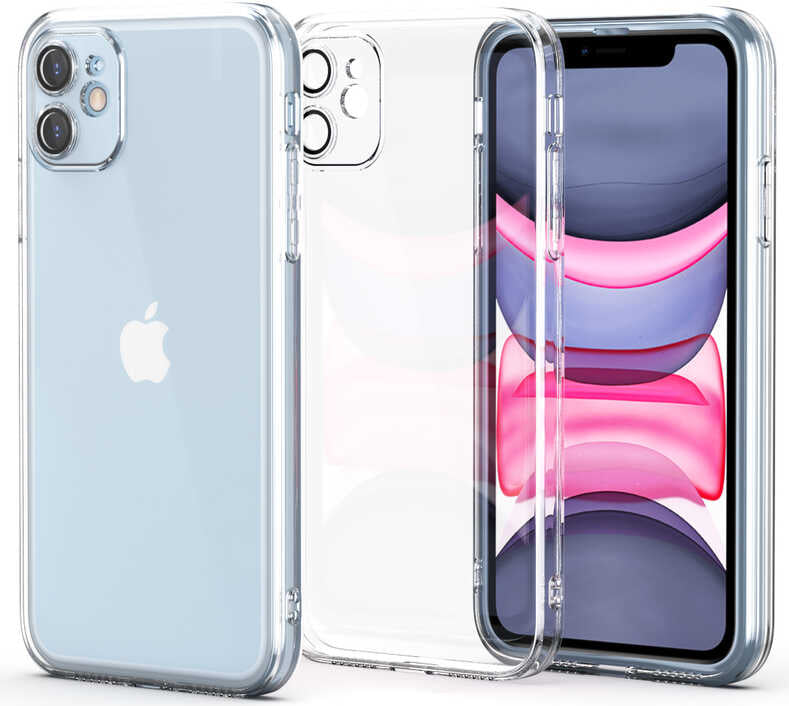 iPhone 12 Kılıf Mnc Fizy Kapak-Renksiz