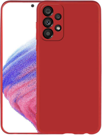 Galaxy A33 5g Kılıf Mnc Premier Silikon Kapak-Kırmızı