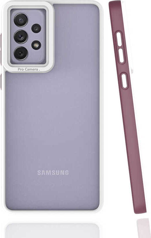 Galaxy A73 Kılıf Mnc Mima Kapak-Mürdüm