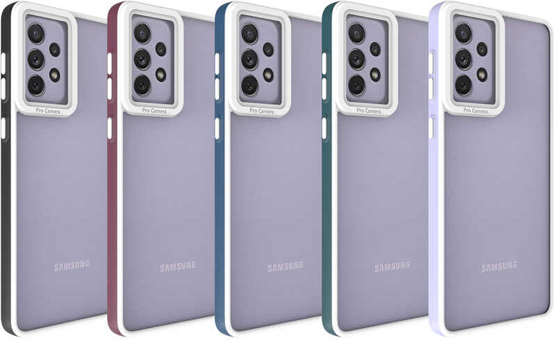 Galaxy A73 Kılıf Mnc Mima Kapak-Mürdüm