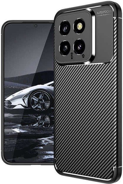 Xiaomi Mi 14 Kılıf Mnc Negro Silikon Kapak-Siyah