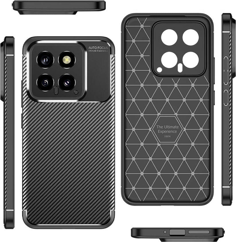 Xiaomi Mi 14 Kılıf Mnc Negro Silikon Kapak-Siyah