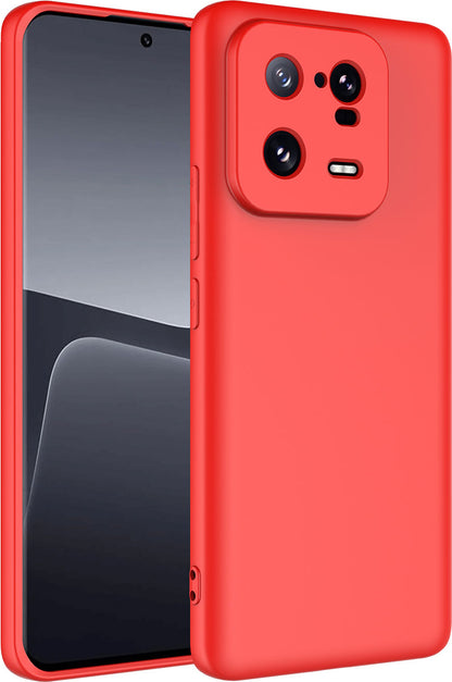 Xiaomi Mi 13 Pro Kılıf Mnc Mara Laaakan Kapak-Kırmızı