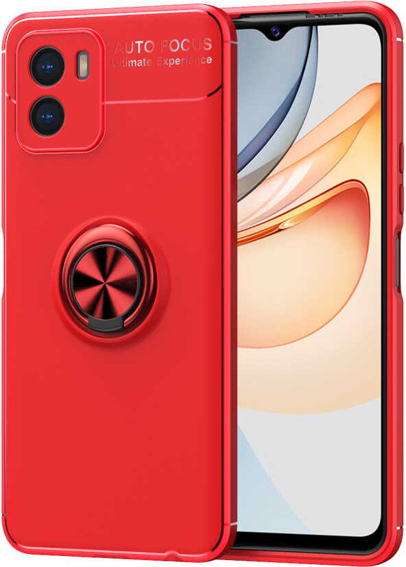 Vivo Y15S Kılıf Mnc Ravel Silikon Kapak-Kırmızı