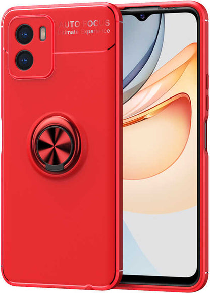 Vivo Y15S Kılıf Mnc Ravel Silikon Kapak-Kırmızı