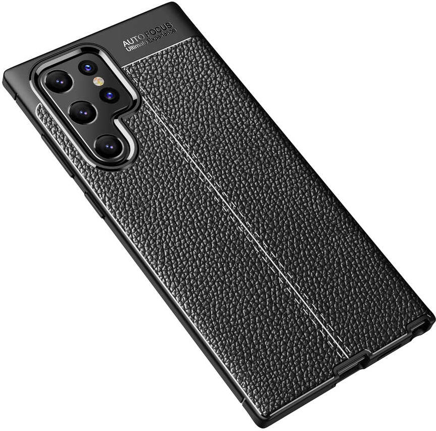 Galaxy S22 Ultra Kılıf Mnc Niss Silikon Kapak-Siyah