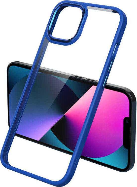 iPhone 11 Kılıf Mnc Krom Kapak-Lacivert