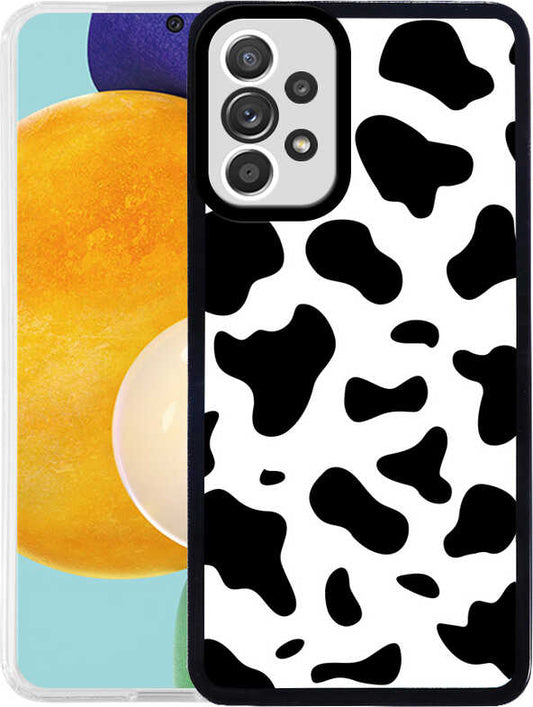 Galaxy A72 Kılıf Mnc M-Fit Desenli Kapak-Cow No1