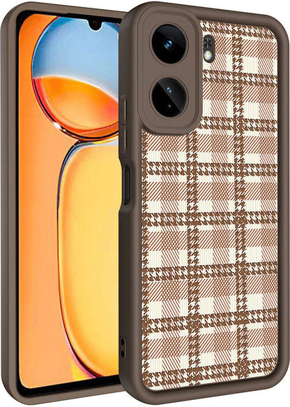 Xiaomi Mi 13T Kılıf Kamera Korumalı Baskılı Arka Yüzey Mnc Klas Kapak-Açık Kahve