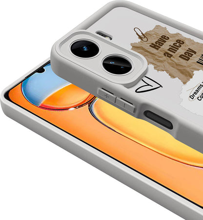 Xiaomi Mi 13T Kılıf Kamera Korumalı Baskılı Arka Yüzey Mnc Klas Kapak-Açık Kahve