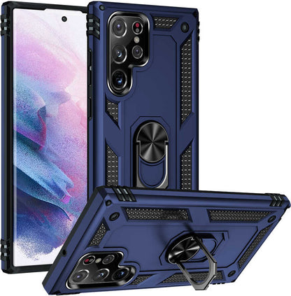 Galaxy S22 Ultra Kılıf Mnc Vega Kapak-Mavi