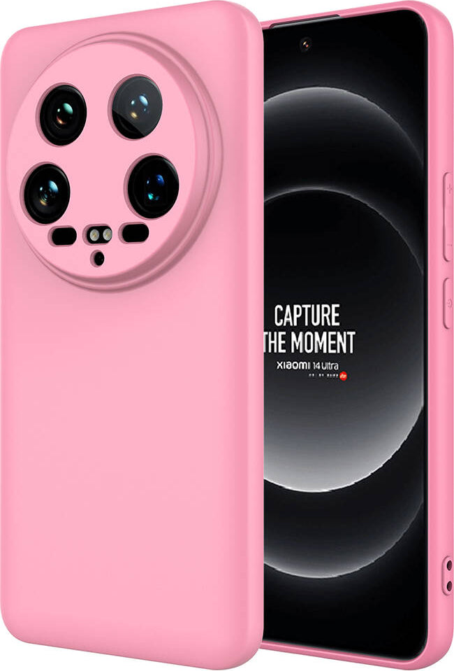 Xiaomi Mi 14 Ultra Kılıf Mnc Mara Laaakan Kapak-Pembe